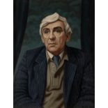 Edward McGuire RHA (1932 - 1986) Brian Fallon (1983) Oil on board, 60 x 44cm (23½ X 17¼") Signed