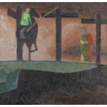 Patrick Pye RHA (1929 - 2018) Crucifixion Oil on canvas, 80 x 83cm (31½ x