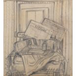 Evie Hone HRHA (1894 - 1955) Le Figaro Pencil, 20 x 19cm (7¾ x 7½") Signed and dated