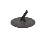 AN IRISH BRONZE SUN DIAL, with roman numerals, and engraved 'Dublin'. 31cm (d)