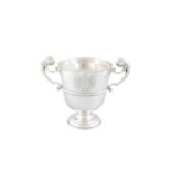 A GEORGE II SILVER TWO HANDLED CUP, DUBLIN C.1746, possibly the mark of Isaac D'oiler,