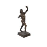 A BRONZE REDUCTION OF THE DANCING FAUN, 19TH CENTURY, PROBABLY NAPLES, after the antique