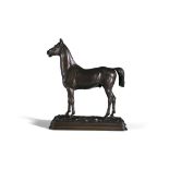 ALFRED DUBUCAND (1828-1894) Model of a Standing Stallion 'Niger', Bronze,
