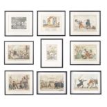 A COLLECTION OF TEN EARLY 19TH CENTURY HAND-COLOURED CARTOONS, of various political themes