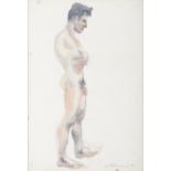 EAMON O'DOHERTY (1939 - 2011) Male Nude Watercolour and pencil, 54 x 35cm Signed Provenance: