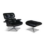 CHARLES AND RAY EAMES A Lounge Chair and Ottoman (670 & 671) by Charles & Ray Eames produced by