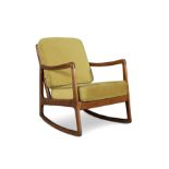 OLE WANSCHER (1903 - 1985) A model 'FD120' teak rocking chair by Ole Wanscher for France and