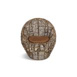 ARMCHAIR A wicker armchair. Italy, c.1980. 85 x 77 x 90cm(h)