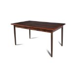 EJVIND JOHANSSON (1923 - 2002) A rosewood extending dining table by Ejvind Johansson for Gern