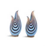 SICAS SESTO FIOR A pair of ceramic vases by Sicas Sesto Fior. Italy, c. 1970, with maker's mark.