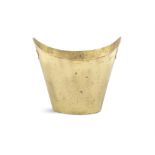 F. FERRI A brass champagne bucket by F.Ferri, with maker's mark. Bologna. C.1960. 31 x 20 x 26cm(h)