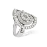 A DIAMOND 'ASTRALE' DRESS RING, BY BULGARI Composed of three articulating concentric circles,