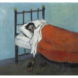 Gerard Dillon (1916-1971) Sleeper in Spare Room Oil on board, 38 x 40cm (15 x