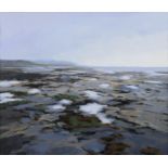 Trevor Geoghegan (b.1946) Coastline II (Burren) Oil on panel, 60 x 70cm (23½ x 27½") Signed