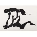 Louis Le Brocquy HRHA (1916-2012) The Táin - Death of Fraech Lithographic brush drawing,