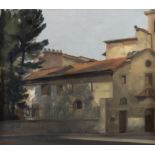 Niccolo D'Ardia Caracciolo RHA (1941-1989) The Artist's Studio at Piazza della Calze,