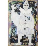 Gerard Dillon (1916-1971) Pierrot Mixed media collage, 106 x 70cm (41¾ x 27½") Signed