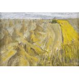 Basil Blackshaw RUA HRHA (1932-2016) Mowing Hay, c.1952 Oil on canvas, 25 x 36cm (9¾ x