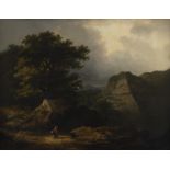 James Arthur O'Connor (1792-1841) Rocky Landscape with Figure (1840) Oil on canvas,