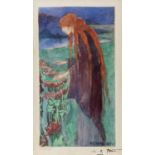 Mary Cottenham Yeats ('Cottie') (1867-1947) Figure of a Woman with Red Hair, in