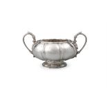 AN IRISH GEORGE IV SILVER SUGAR BOWL Dublin c.1822, mark of James Fray, of squashed melon form,