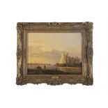 JOHANNES CORNELIS HACCOU (1798-1839) Dutch River Scene Oil on canvas, 30.5 x 40cm Signed