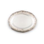 AN OVAL FRENCH SILVER SERVING DISH Paris mid-19th Century , mark of Maison Odiot,