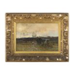 CLAUDE HAYES (1852 - 1922) 'A Surrey Common' Oil on canvas, 34 x 52cm Signed lower right;