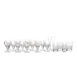 ***PLEASE NOTE THERE ARE ONLY 17 STEMMED GLASSES IN THIS LOT*** A COLLECTION OF WILLIAM YEOWARD