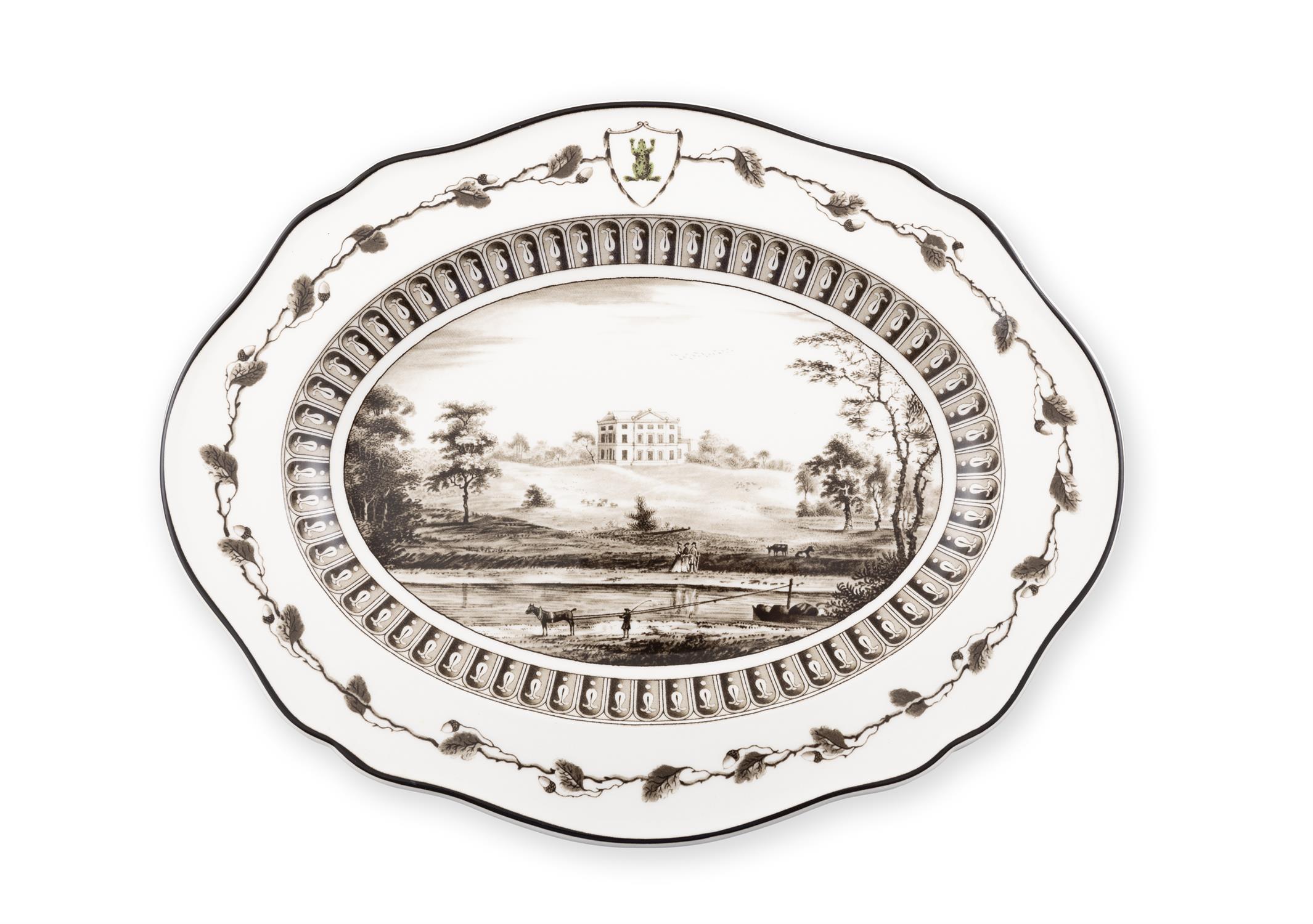 A COLLECTION OF PLATES COMPRISING; Nine modern limited edition Wedgewood 'frog service' plates - Image 3 of 4