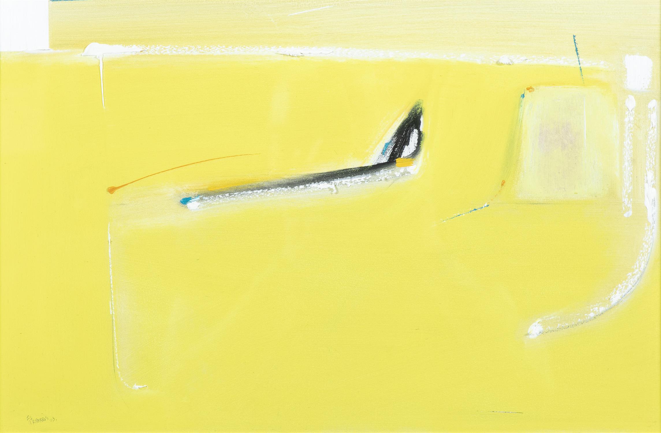 MIKE FITZHARRIS (b.1952) Landing Oil on board, 27 x 42cm