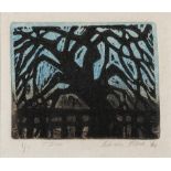 CHRIS REID (B.1918) Tree Lithograph, 12 x 13cm Signed, inscribed with title and