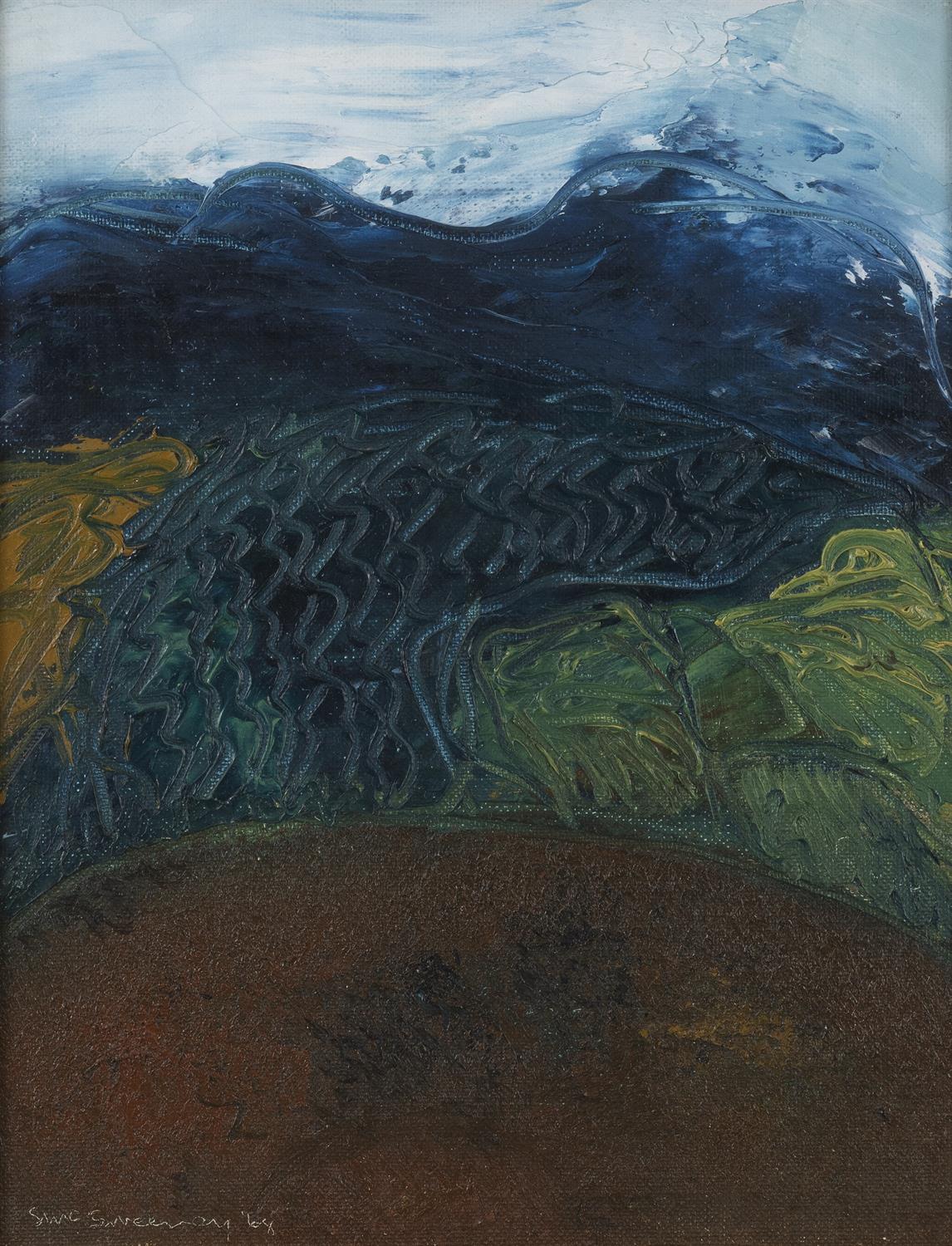 Seán McSweeney HRHA (1935-2018) Landscape Oil on canvas, 25 x 20cm Signed and dated (19)'86