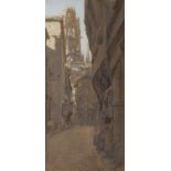 THOMAS MATTHEWS ROOKE R.W.S. (1842-1942) Saint Ouen, Rue Damiette, Rouen Watercolour, 38.