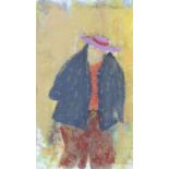 BILL GRIFFIN (b.1947) Old Man Mixed media on paper, 31 x 18cm Signed and dated (20)'03