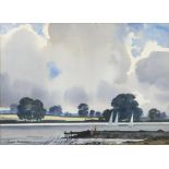 JOHN SKELTON Broadmeadow Estuary, Malahide Watercolour, 25 x 35cm Signed and inscribed with