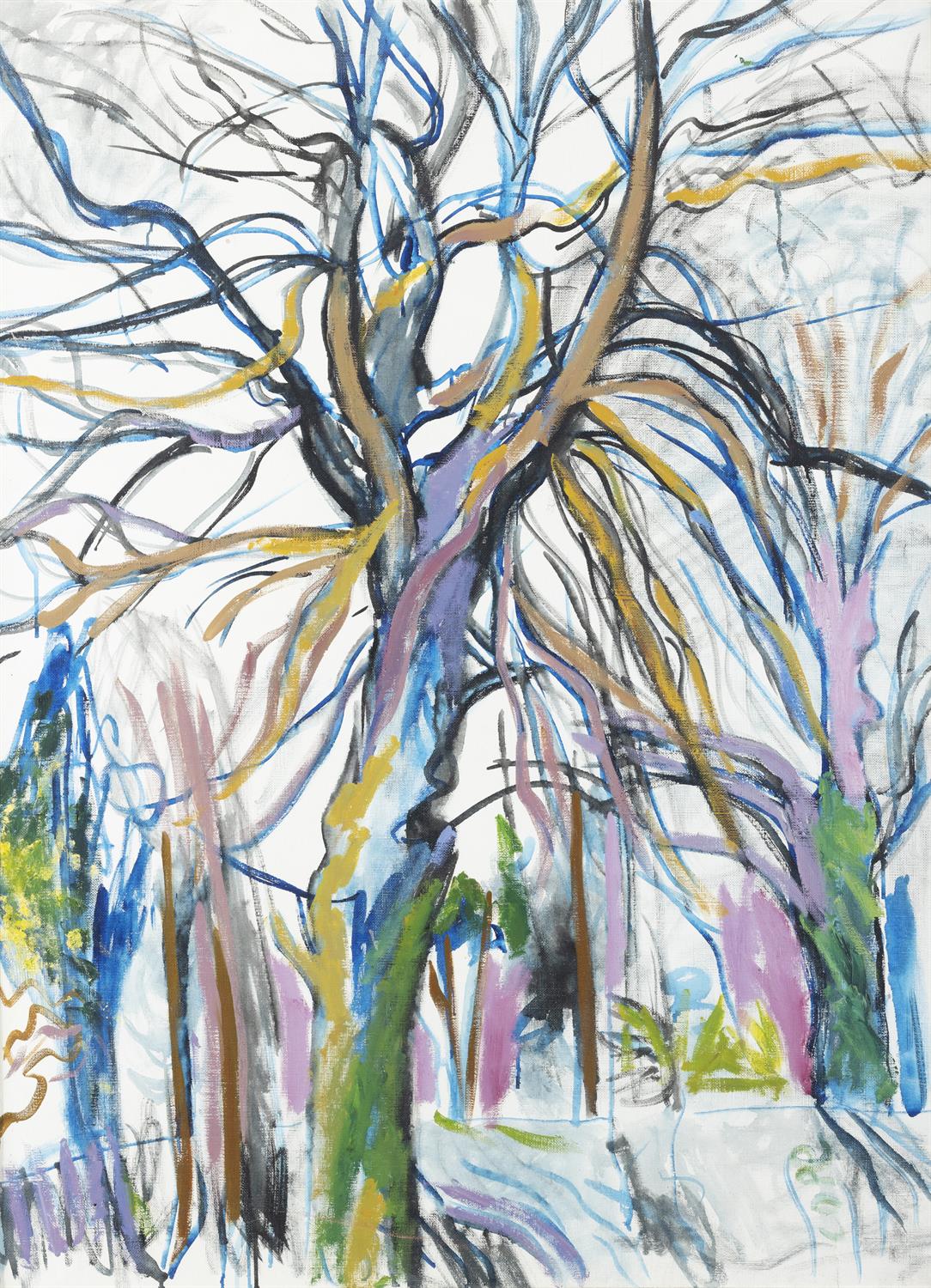 Elizabeth Cope (B.1952) Winter Trees Oil on canvas, 100 x 70cm (39¼ x 25½") Signed