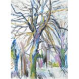 Elizabeth Cope (B.1952) Winter Trees Oil on canvas, 100 x 70cm (39¼ x 25½") Signed