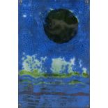 KENNETH J. DOLAN (20th Century) Sea Eclipse Enamel on copper, 23 x 15cm Framed
