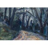 Peter Collis RHA (1929-2012) Evening Wood Oil on canvas, 12 x 18cm (4¾ x 7") Signed