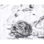Aoibheann Lambe Female Nude Charcoal, 38 x 48cm Signed and dated (20)'09