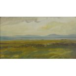 GRENVILLE COTTINGHAM RSMA, RBA (B. 1943) Western Landscape Oil on board, 13 x 23cm Signed
