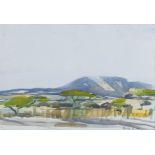 TIMOTHY BROOKE (20TH / 21ST CENTURY) Mountain Landscape Watercolour, 36 x 56cm Signed