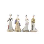 A COLLECTION OF MODERN ROYAL WORCESTER PORCELAIN FIGURES: 'Rosalind' 20cm high; 'Elizabeth'