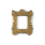 A 19TH CENTURY FINELY CAST ORMOLU RECTANGULAR MINIATURE PICTURE FRAME, decorated with Greek Key,