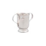 A GEORGE III SILVER TWO-HANDLED CUP London, c.1808, mark of William Bennett, of plain form,