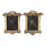 FOLLOWER OF REMBRANDT 18TH/19TH CENTURY Miniature portraits Oil on canvas, laid on board,
