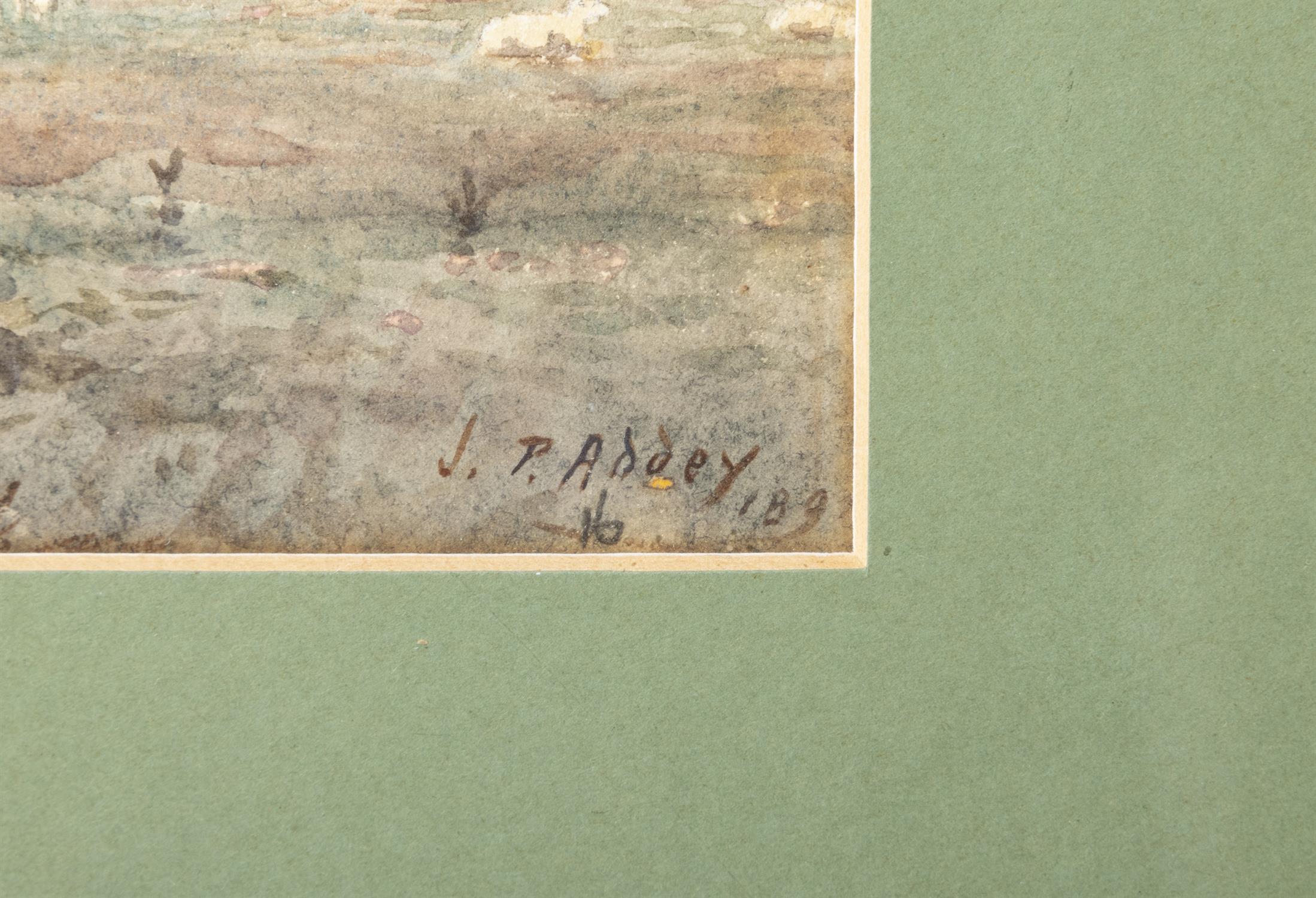 J. PADDEY (19TH CENTURY) Landscape with sheep and cattle Watercolour, 17 x 22.5cm Signed 'J. - Image 3 of 4