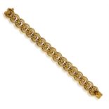 A COLLECTIBLE GOLD BRACELET, BY ANDRÉ VASSORT FOR CARTIER, CIRCA 1965 Designed as a series of