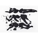 Louis Le Brocquy HRHA (1916-2012) The Táin - Slain Men Lithographic brush drawing, 54 x 38cm (21.